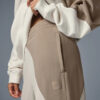 Alo Yoga Make Waves Pantalón Jogger Deportivos Unisex Blanco Y Marron Tejido French Terry L - 12