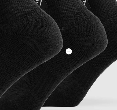 Gymshark Pack De 3 Pares De Medias Negro Woven Tab Quarter L