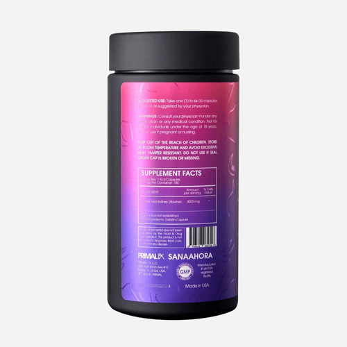 Primal Fx I Kidney I 180 Capsules I Dr Ludwig Johnson