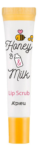 A'pieu Honey & Milk Lip Scrub 8 Suaves, Hidratados Radiantes Blanco