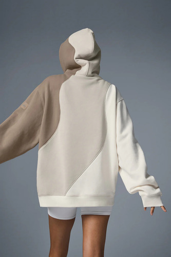 Alo Yoga Chompa Buzo Hoodie Unisex Make Waves Original L - 12 Marron Y Beige Make Waves