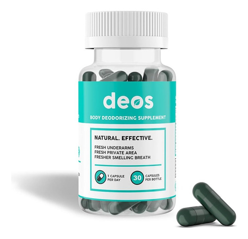 Deos - Desodorante Interno Natural 30 Capsulas Fragancia Sin Sabor