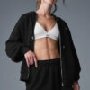 Alo Yoga Buzo Canguro Accolade Full Zip Hoodie Oversi M - 8 Negro Accolade Full Zip