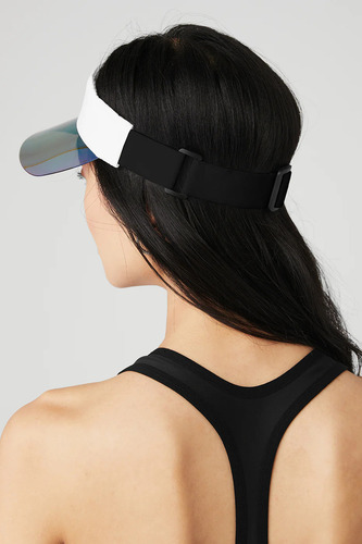Alo Yoga Gorra Visor Solar - Original Blanco Talle Unico Airlift Solar