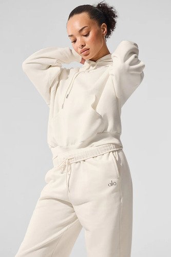 Alo Yoga Campera Chompa, Accolade Hoodie Unisex Blanco M - 8 Accolade Hoodie