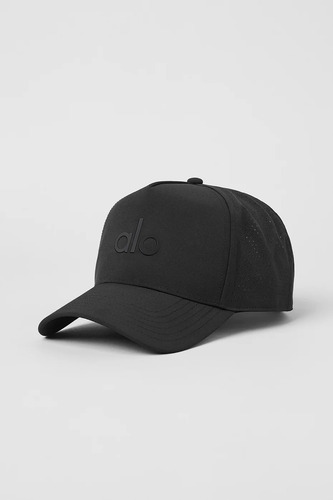 Alo Yoga Gorra Performance District Trucker Original Negro Talle Unica Performance District Trucker