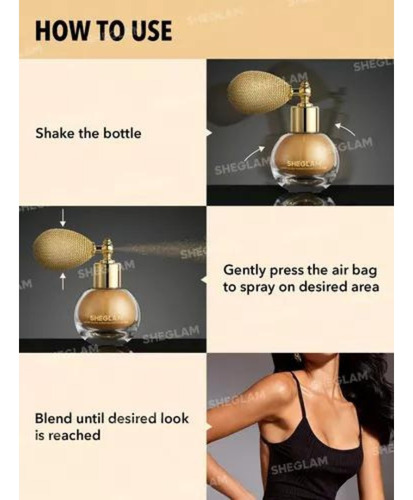 Sheglam Go Go Glow Bruma Corporal Iluminador Dorado Dorado