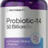 Horbäach Probiotic-14 50 Billion Salud Digestiva Avanzada Sin Sabor