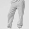Alo Yoga Pantalón Jogger Deporti Accolade Sweatpant Unisex Gris Claro French Terry M - 8