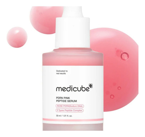 Sérum Facial Medicube Suero De Péptidos Rosa Pdrn 30 Ml Para Uso Diurno Y Nocturno Para Todo Tipo De Piel