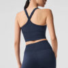 Alo Yoga Musculosa Deportivo Seamless Ribbed Bra Tank Azul Marino Seamless Rbbed M - 34