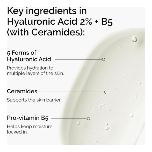 The Ordinary Sérum Hyaluronic Acid 2% + B5 Día/noche Todo Tipo De Piel Día/noche