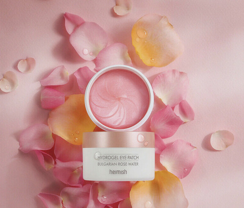 Heimish Parches Para Ojos Y Rostro De Hidrogel Con Agua Rosa Mixta Día/noche