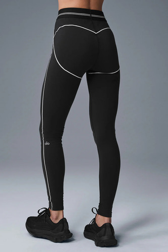 Alo Yoga Calza Deportiva Airbrush High-waist Heart Throb Leg Negro Airbrush High-waist 2 - 4