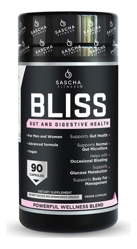 Bliss | 90 Caps | Sascha Fitness | Salud Intestinal Microflo Sin Sabor