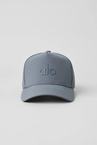 Alo Yoga Gorra Performance District Trucker Original Gris Oscuro Talle Unica Performance District Trucker