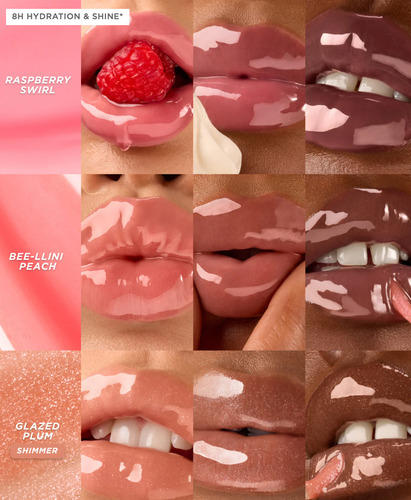 Gisou Honey Inflip Labial Gloss Hidratación Natural Y Brillo Strawberry Sorbet
