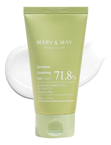 Mary & May Sensitive Crema Gel Calmante Para Piel Sensible Normal A Sensible Día/noche
