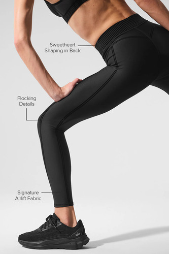 Alo Yoga Leggins Calza Deportiva Airlift High-waist 7/8 Negro Airlift 4 - 6