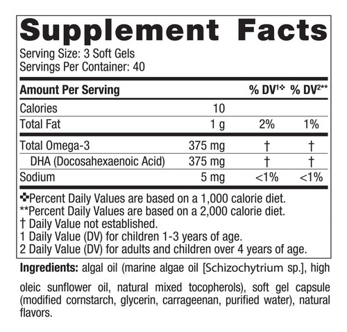 Dha Vegetariano Para Niños De Nordic Naturals - Kids Dha