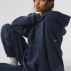 Alo Yoga Chompa Buzo Hoodie Unisex Make Waves Original M - 8 Azul Marino Make Waves