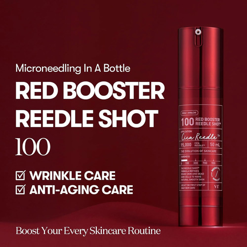 Vt Cosmetics Red Booster Reedle Shot 100 - Combate Arrugas Madura Noche