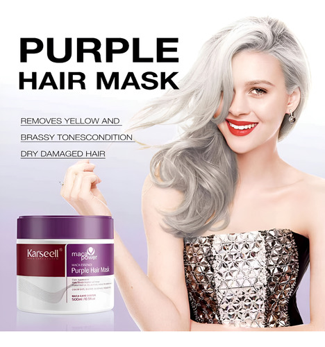 Crema Karseell Mascarilla Capilar Morada Profesional Rubio