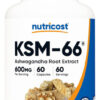 Nutricost Suplemento Herbal - Ksm-66 Ashwagandha 600 Mg Sin Sabor