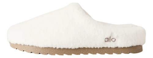 Alo Yoga Pantuflas Ojotas Recovery Slipper Comodidad Total Blanco Sherpa Recovery Slipper 42 Ar