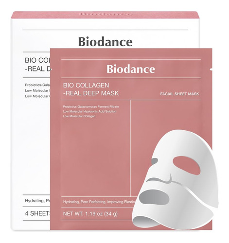 Mascarilla Facial Biodance Biocollagen Real Deep Mask Set 4u