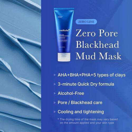 Medicube Máscara Facial De Barro De Puntos Negros Zero Pore Todo Tipo De Piel