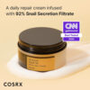 Cosrx Crema Reparadora Facial Con Baba De Caracol 92% | 100 Sensible Día/noche
