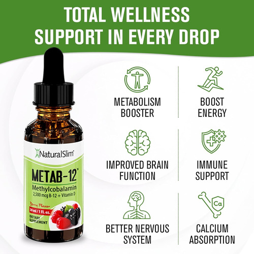 Naturalslim Metab-12 Berry Flavor 30ml Berry Flavor