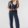 Alo Yoga Make Waves Pantalón Jogger Deportivos Unisex Azul Marino Tejido French Terry Xs - 2