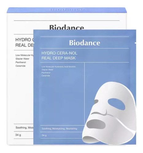 Biodance Hydro Cera-nol Real Deep Mask 4 Piezas Tipo De Piel Normal