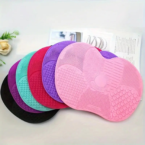 Limpiador De Silicona Para Brochas, Ideal Limpieza Brochas Rosa Chicle