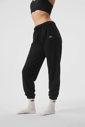 Alo Yoga Pantalón Jogger Deporti Accolade Sweatpant Unisex Negro French Terry Xl - 16