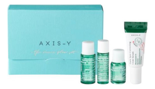 Axis-y The Mini Glow Set Kit De 4 Minis Luminosidad Cuidado Todo Tipo De Piel Día/noche