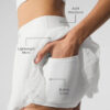 Alo Yoga Pollera Falda Deportiva Mesh Baseline Tennis Blanco Mesh Baseline S - 4