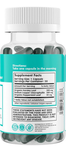 Deos - Suplemento Naturales De Desodorante Interno 30 Caps Sin Sabor