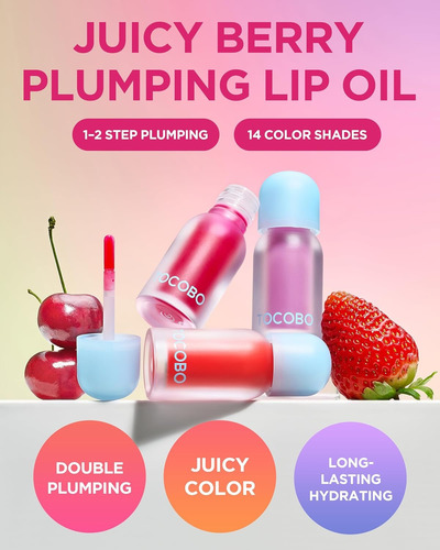 Tocobo Lipstick Juicy Berry Plumping Oil Hidratante Labial Cozy Pink 18