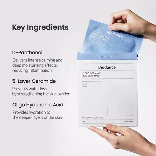Biodance Hydro Cera-nol Real Deep Mask 4 Piezas Tipo De Piel Normal