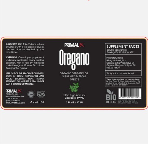 Aceite De Orégano 30ml Dr. Ludwig Johnson