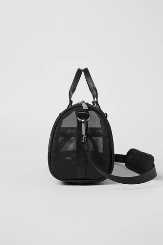 Alo Yoga Mini Bolso Sheer Duffl - Malla Semitransparente Negro Sheer Duffle