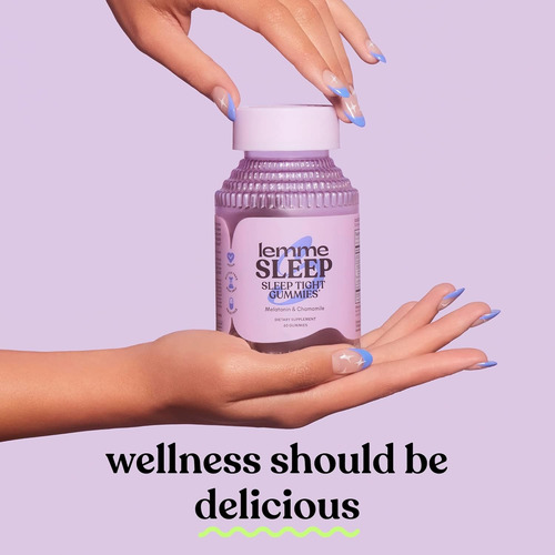 Lemme Sleep Gummies X60 Suplemento Ayuda Natural A Dormir Frutos Rojos