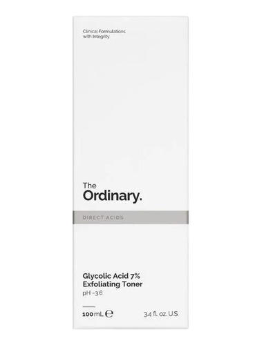 The Ordinary Tónico Exfoliante De Ácido Glicólico 7% - 100ml Momento De Aplicación Noche Tipo De Piel Normal