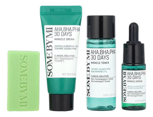 Kit Miracle De 30 Días Para El Cuidado Del Acné - Some By Mi Acneica Día/noche