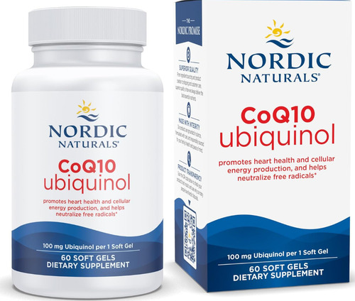 Suplemento Detario Nordic Naturals Ubiquinol 100mg Coq10 En Pote Con 60 Capsulas Blandas Sin Sabor