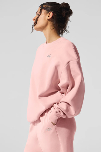 Alo Yoga Campera Accolade Crew Neck Buzo Rosa Xs - 2 Accolade Crew Neck
