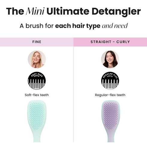 Tangle Teezer El Mini Cepillo Desenredante Para Cabello Violeta